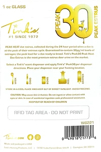 Tink's PEAK30 Premium Doe Estrus 1 oz Glass Bottle