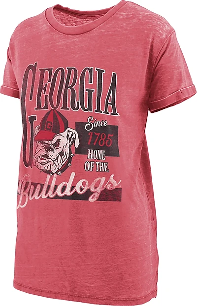 Pressbox Women's University of Georgia Vintage Stephen Boyfriend Graphic T-shirt