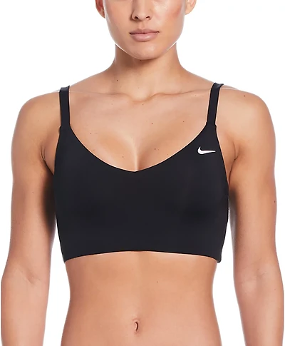 Nike Women's Effortless Essential V-Neck Midkini Swim Top