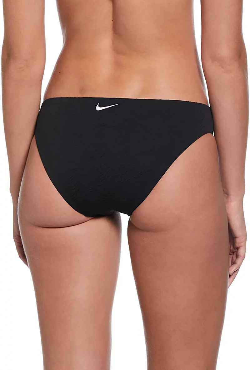 Nike Women's Line Wave Jacquard Hipster Bikini Bottoms