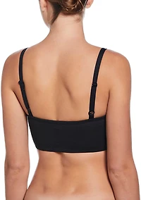 Nike Women's Effortless Line Wave Jacquard V-neck Midkini Swim Top