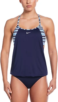 Nike Women's Off Stripe Layered Tankini