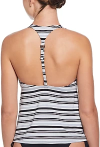Nike Women's Off Stripe Square Neck Tankini