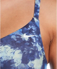 Nike Women's Floral Tie Dye V-neck Tankini Swim Top