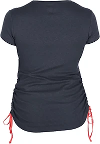New Era Women's Braves Ruched Side T-shirt