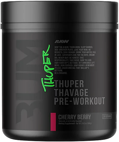 RAW CBUM Thuper Thavage Pre-Workout Supplement
