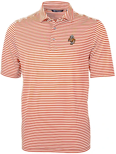 Cutter & Buck Men's University of Tennessee Virtue Eco Pique Stripe Short Sleeve Polo