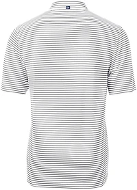 Cutter & Buck Men's University of Texas Virtue Eco Pique Stripe Short Sleeve Polo