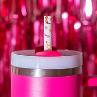 CharCharms 40 oz. Glitter Straws 6-Pack