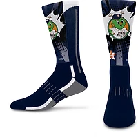 For Bare Feet Youth Houston Astros Ka-Pow! Mascot Crew Socks