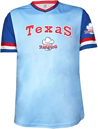 Stitches Men's Texas Rangers 25 Bombs Away Short Sleeve Shirzy T-shirt