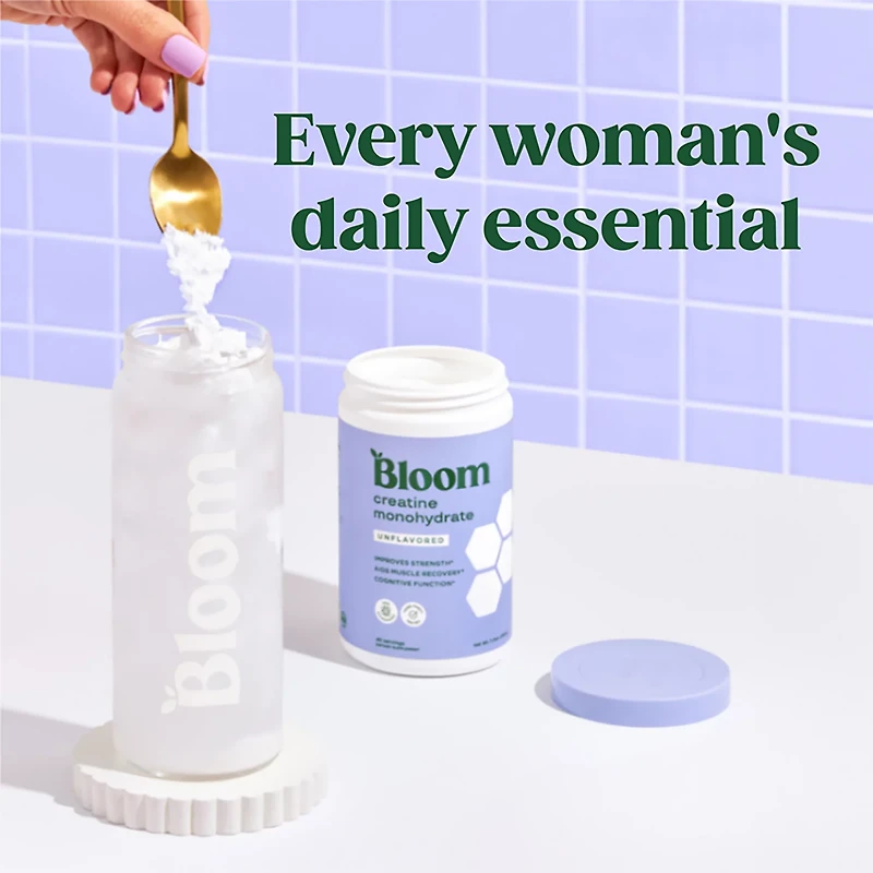Bloom Nutrition Unflavored 7.3 oz Creatine Monohydrate