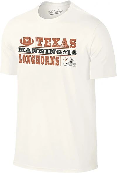 The Victory Men's Texas Longhorns A. Manning #16 Blocks Short Sleeve T-shirt