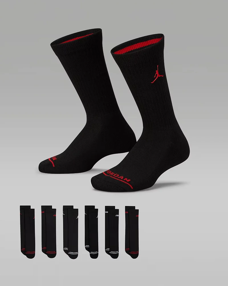 Jordan Kid's Legend Crew Socks 6-Pack