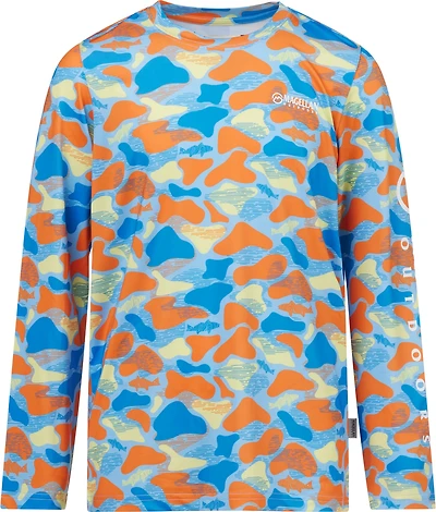 Magellan Outdoors Boys' Mallard Fish Camo Long Sleeve T-shirt