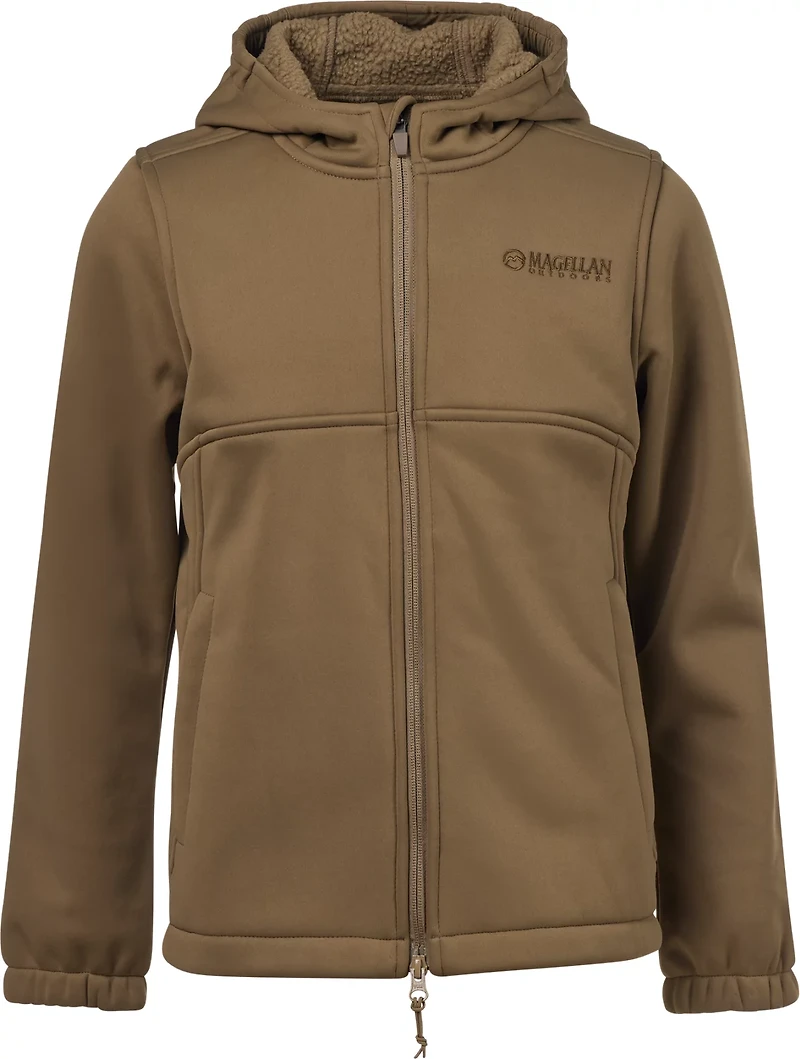Magellan Outdoors Boys' Mesa 2.0 Solid Softshell Jacket