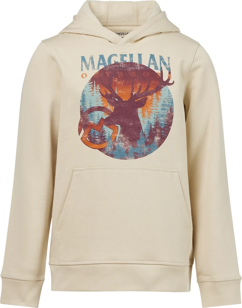 Magellan Boys' Buck Graphic Fleece Hoodie