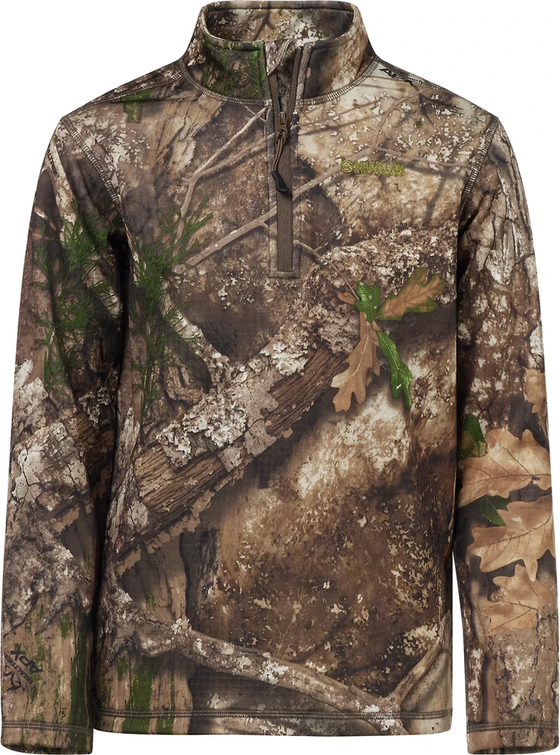 Magellan Outdoors Youth HuntGear Crockett 1/4 Zip Long Sleeve Pullover