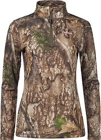 Magellan Outdoors Women's HuntGear Crockett 1/4 Zip Long Sleeve Pullover