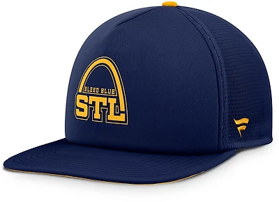 Fanatics Blues Rink Hometown 13 Flat Brim Snapback Cap