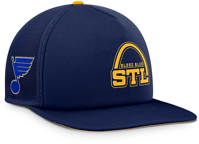 Fanatics Blues Rink Hometown 13 Flat Brim Snapback Cap