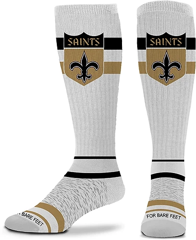 For Bare Feet New Orleans Saints Double Stripe Tube Socks