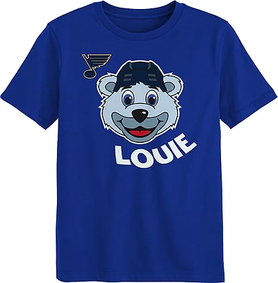 Outerstuff Boys' 4-7 St. Louis Blues Mascot Head T-shirt