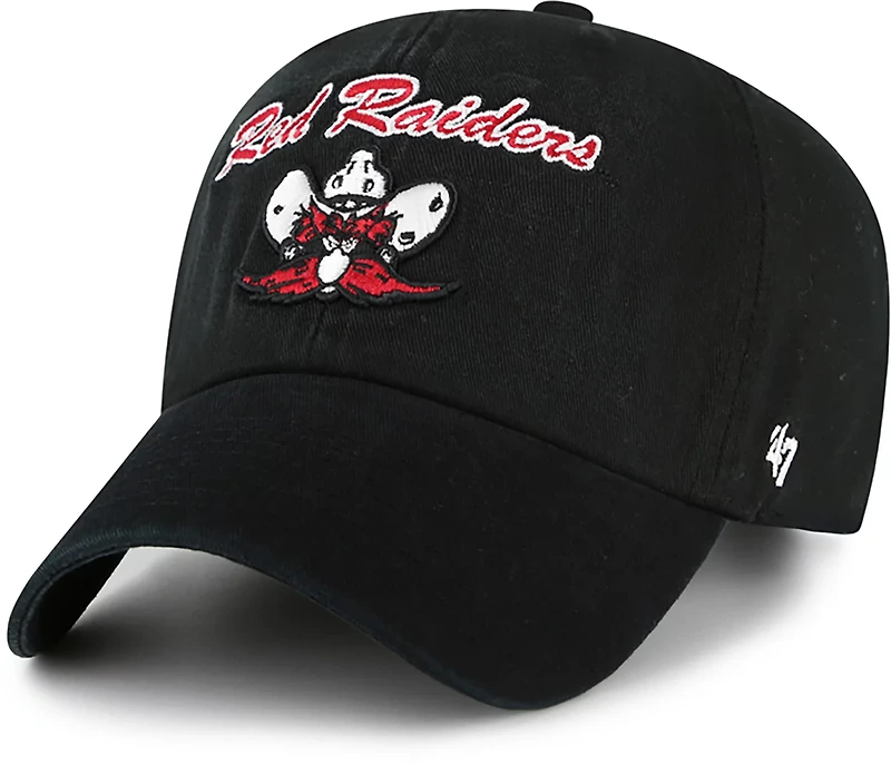 '47 Men's Texas Tech Yosemite Sam Script Clean Up Cap