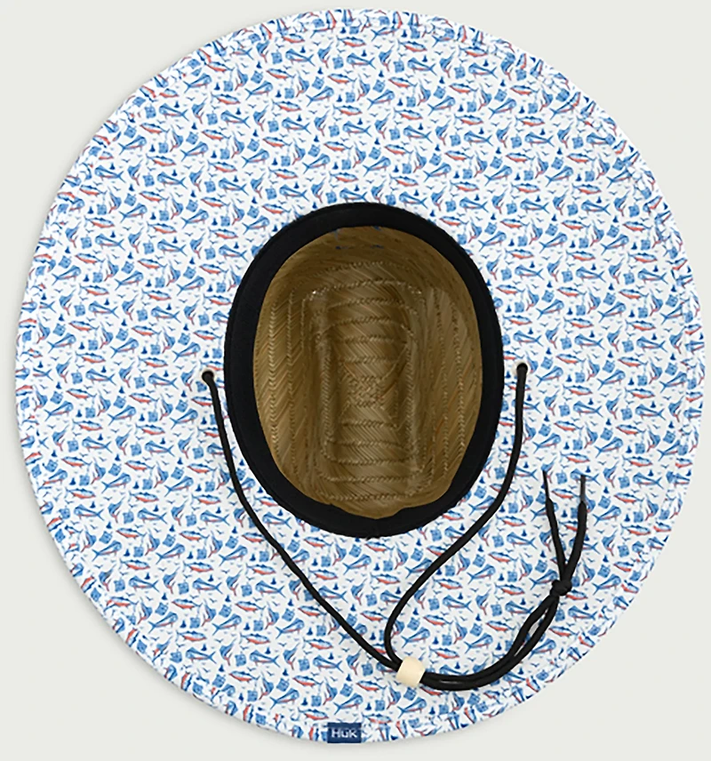 Huk Men's Printed Straw Hat