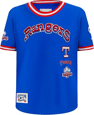 Pro Standard Boys' Rangers Retro Classic BB Striped Rib T-shirt