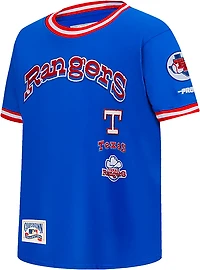 Pro Standard Boys' Rangers Retro Classic BB Striped Rib T-shirt
