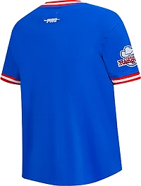 Pro Standard Boys' Rangers Retro Classic BB Striped Rib T-shirt