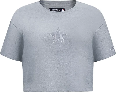 Pro Standard Women's Astros Reverse French Terry Boxy T-shirt