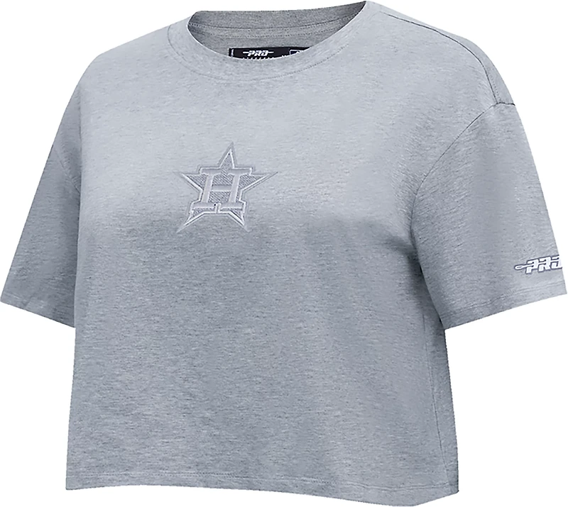 Pro Standard Women's Astros Reverse French Terry Boxy T-shirt