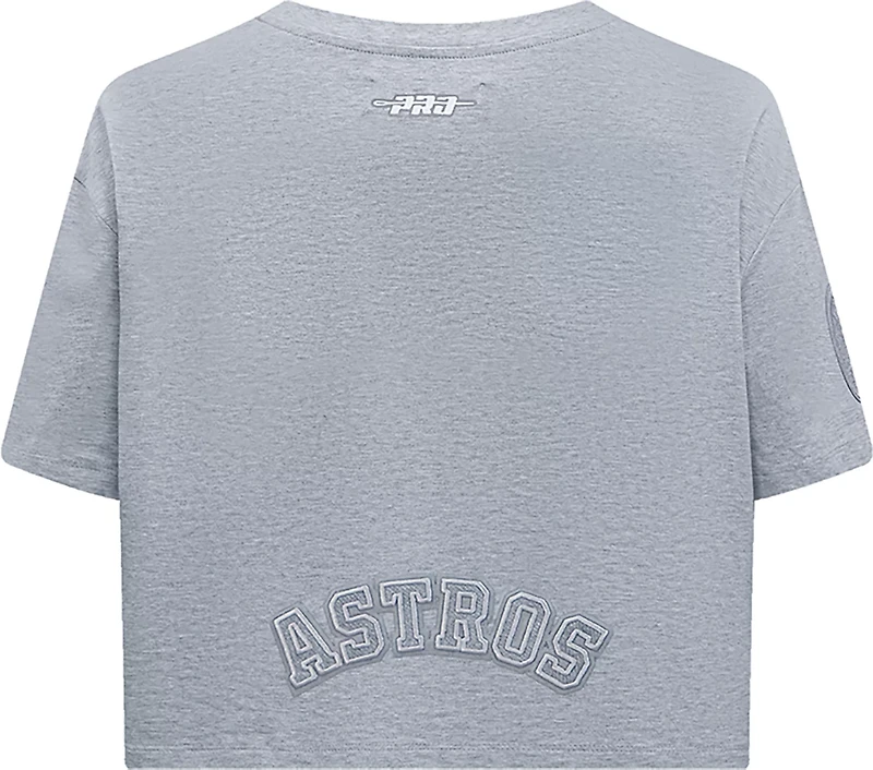 Pro Standard Women's Astros Reverse French Terry Boxy T-shirt