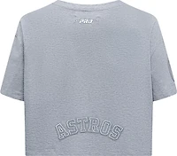Pro Standard Women's Astros Reverse French Terry Boxy T-shirt