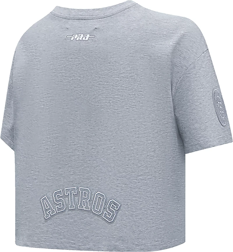 Pro Standard Women's Astros Reverse French Terry Boxy T-shirt
