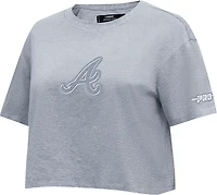 Pro Standard Women's Braves Reverse French Terry Boxy T-shirt