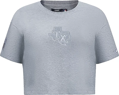 Pro Standard Women's Texas Rangers Reverse French Terry Boxy T-shirt