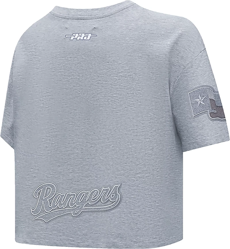 Pro Standard Women's Texas Rangers Reverse French Terry Boxy T-shirt