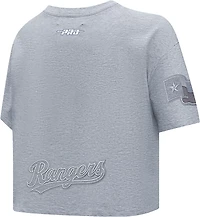 Pro Standard Women's Texas Rangers Reverse French Terry Boxy T-shirt