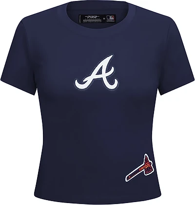 Pro Standard Women's Braves Game Day Classics SJ Babydoll T-shirt