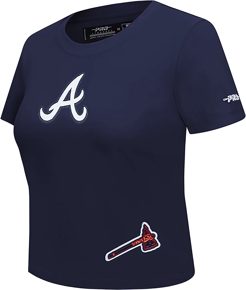 Pro Standard Women's Braves Game Day Classics SJ Babydoll T-shirt
