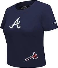 Pro Standard Women's Braves Game Day Classics SJ Babydoll T-shirt