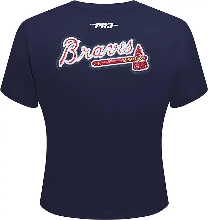 Pro Standard Women's Braves Game Day Classics SJ Babydoll T-shirt