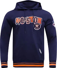 Pro Standard Men's Houston Astros City Ransom Rib Fleece Long Sleeve Hoodie
