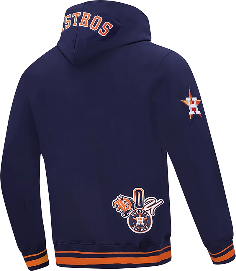 Pro Standard Men's Houston Astros City Ransom Rib Fleece Long Sleeve Hoodie