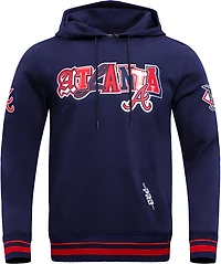 Pro Standard Men's Atlanta Braves City Ransom Rib Fleece Long Sleeve Hoodie