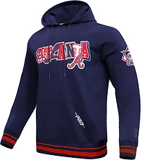 Pro Standard Men's Atlanta Braves City Ransom Rib Fleece Long Sleeve Hoodie