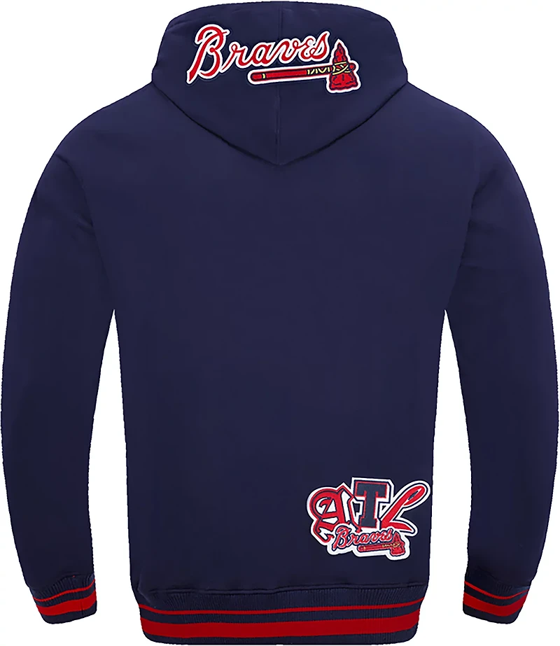 Pro Standard Men's Atlanta Braves City Ransom Rib Fleece Long Sleeve Hoodie